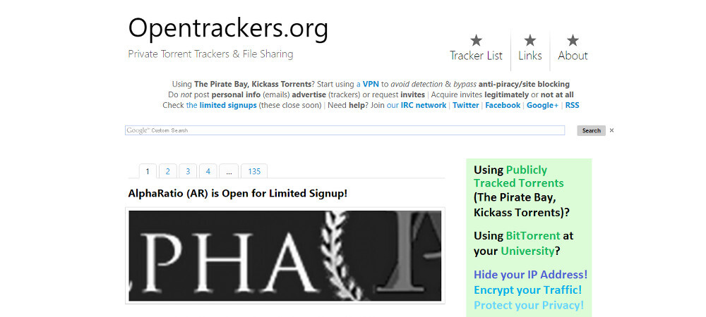 tracker privado abierto 1