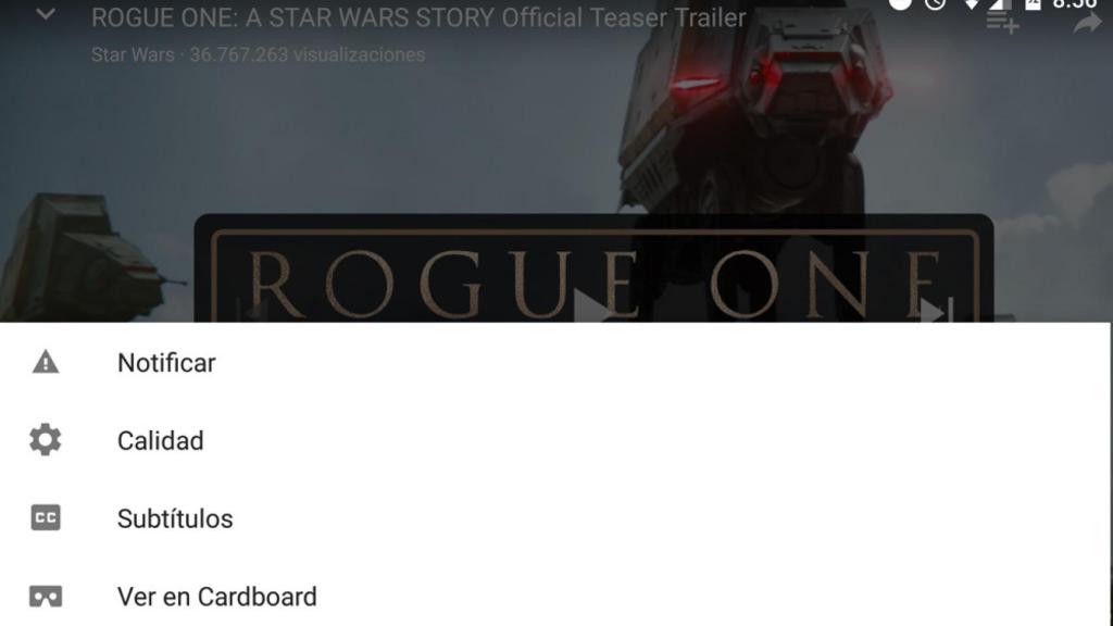 Esta es la nueva interfaz del menú de YouTube