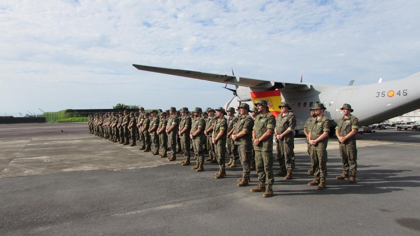 Tropas españolas en Gabón