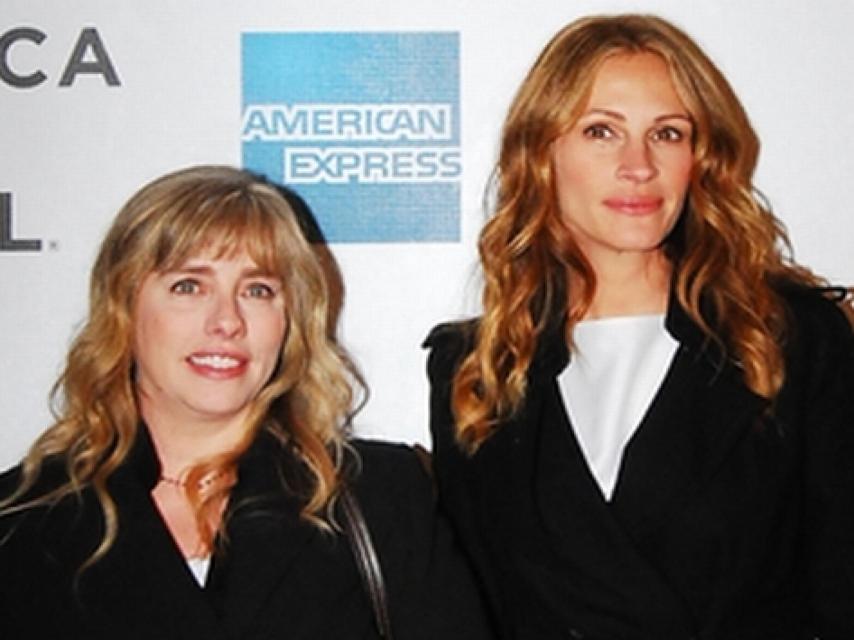 Julia Roberts con su hermana