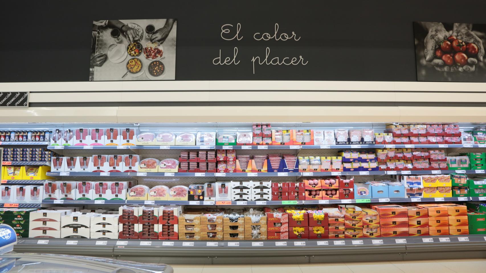 Interior de una tienda de Lidl.