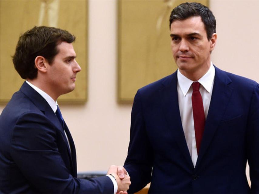 Albert Rivera y pedro Sánchez