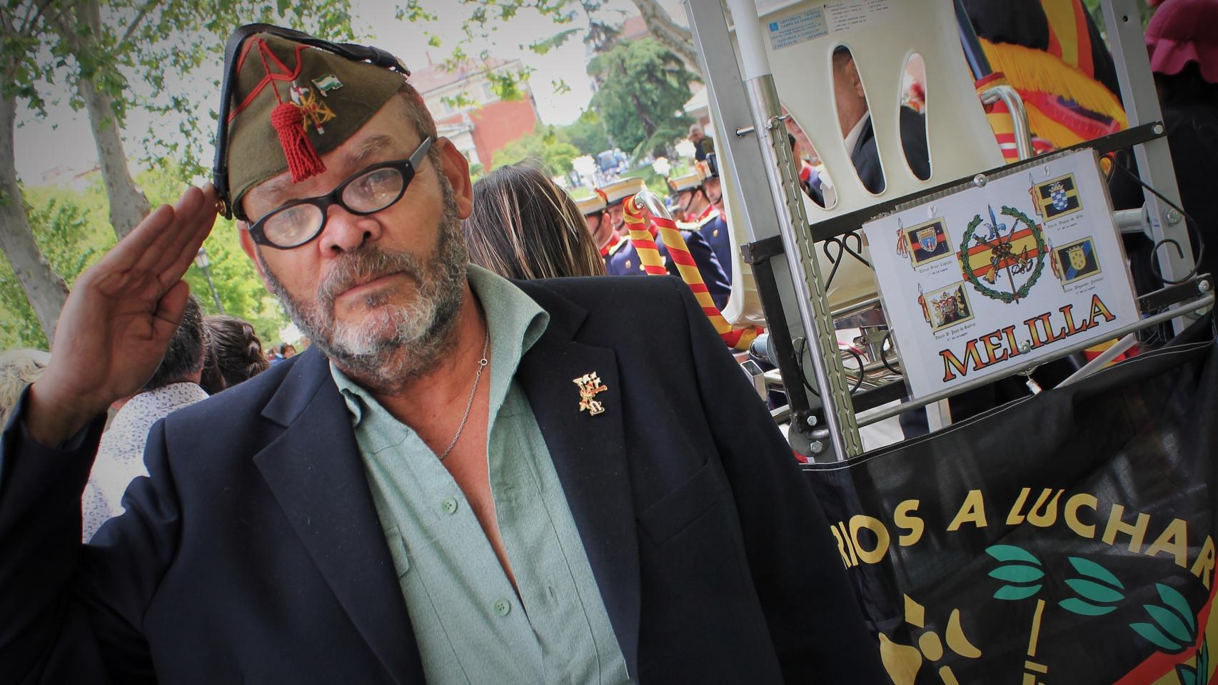 Santiago Pereda, veterano de la Legión.