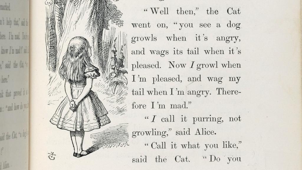 Edición de la novela de Carrol subastada por Christie's