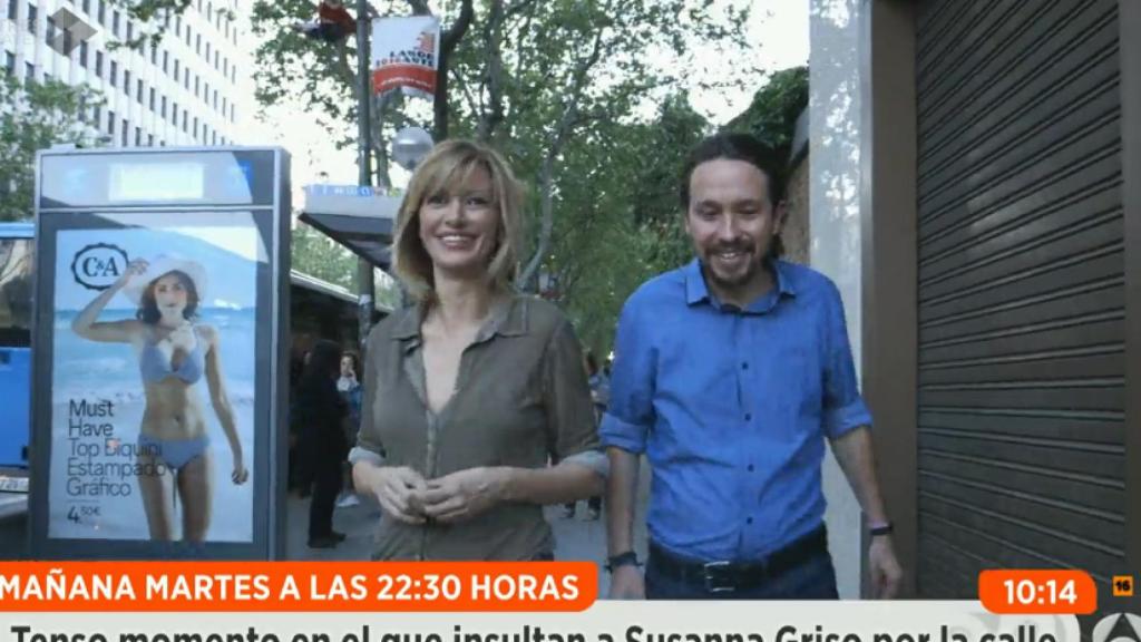 Llaman fascista a Susanna Griso durante su entrevista a Pablo Iglesias