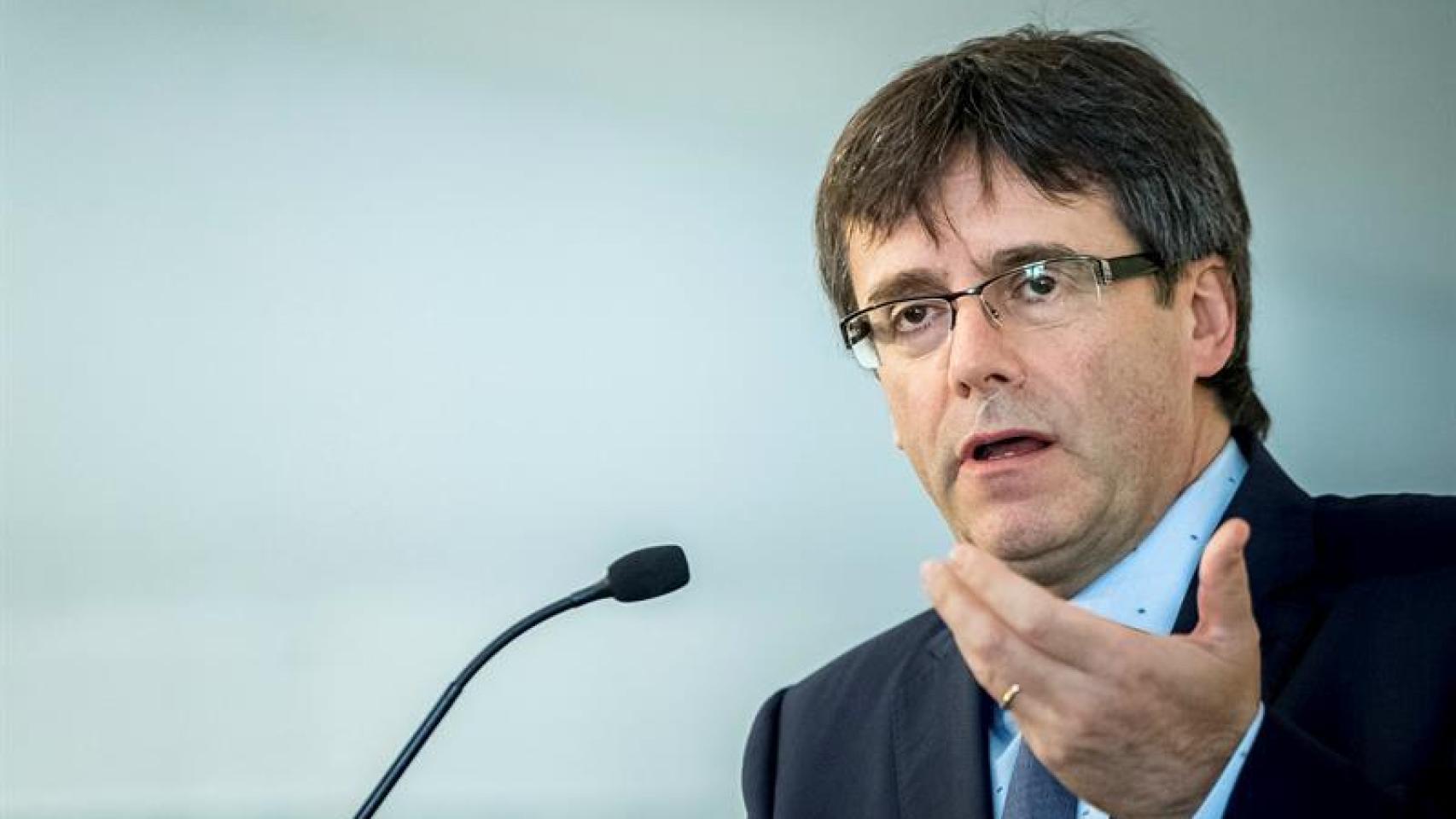 El president, la semana pasada durante una conferencia en Madrid