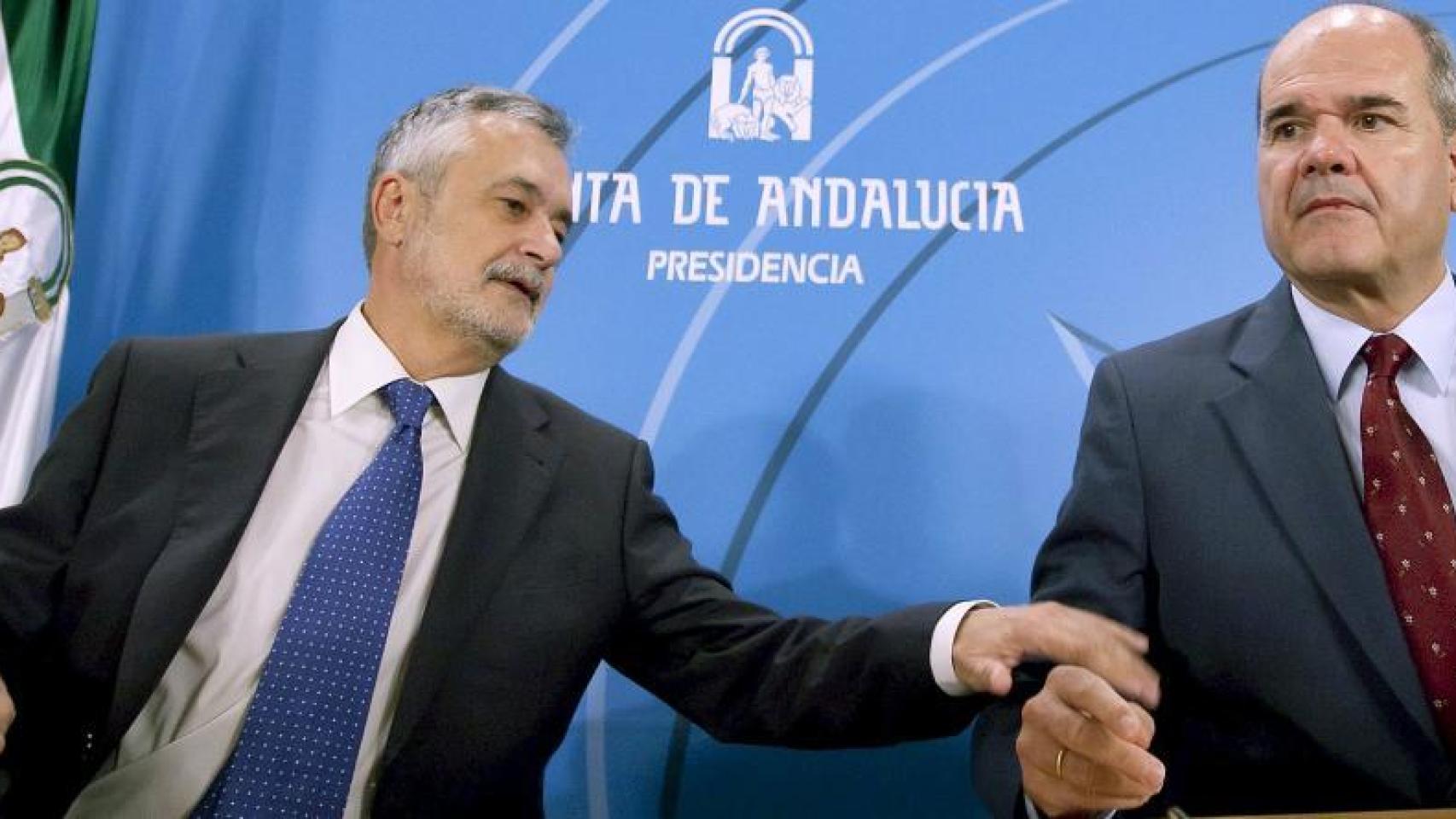 Los expresidentes de la Junta Manuel Chaves y José Antonio Griñán