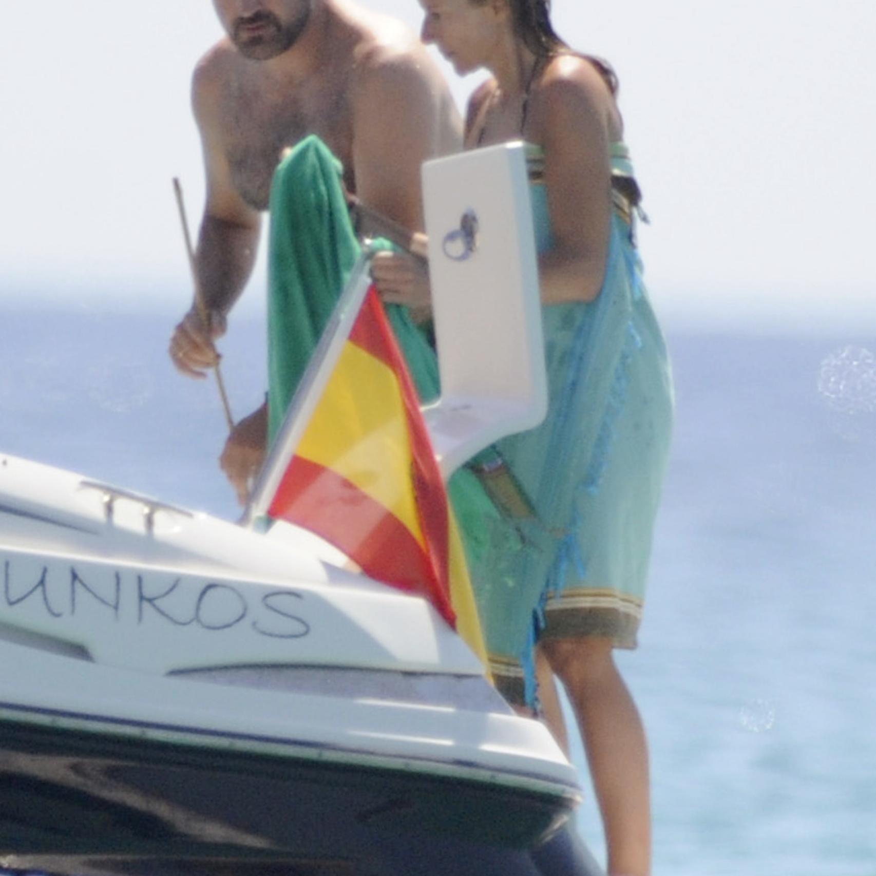 María Chávarri y Javier Soto en Menorca, el verano de 2012