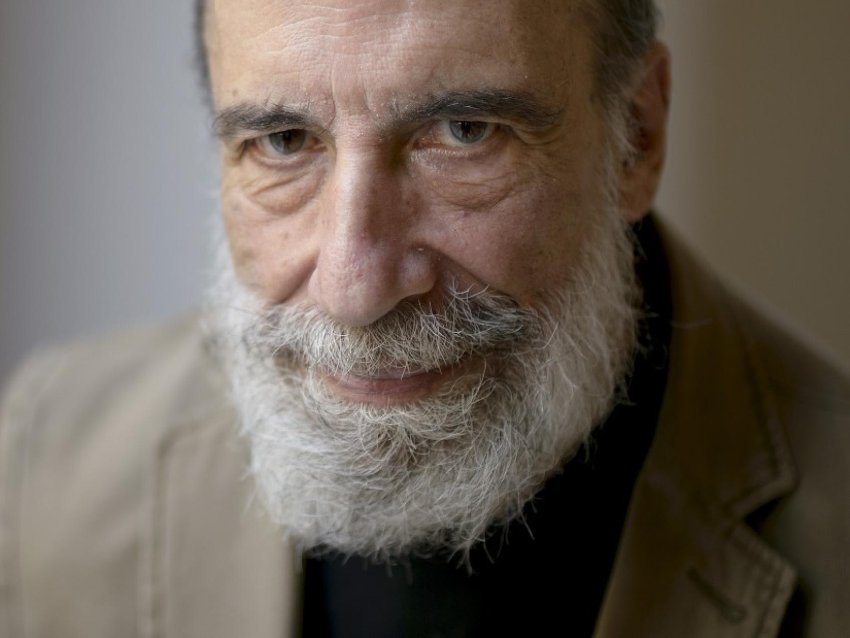 Raúl Zurita durante su entrevista en Madrid.