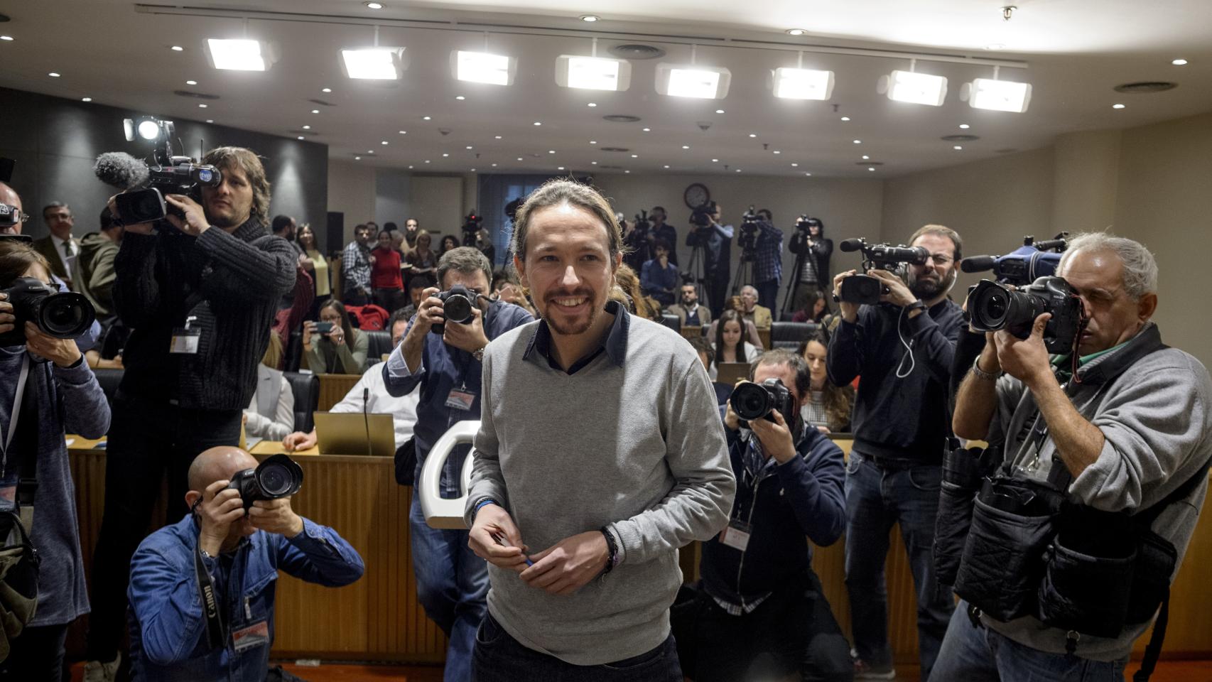 Pablo Iglesias en una comparecencia en el Congreso.