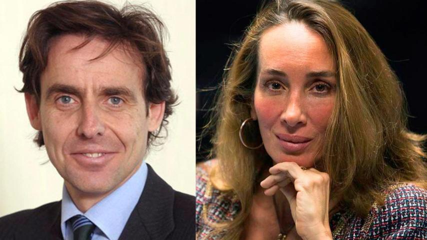 Javier López Madrid y la dermatóloga Elisa Pinto.
