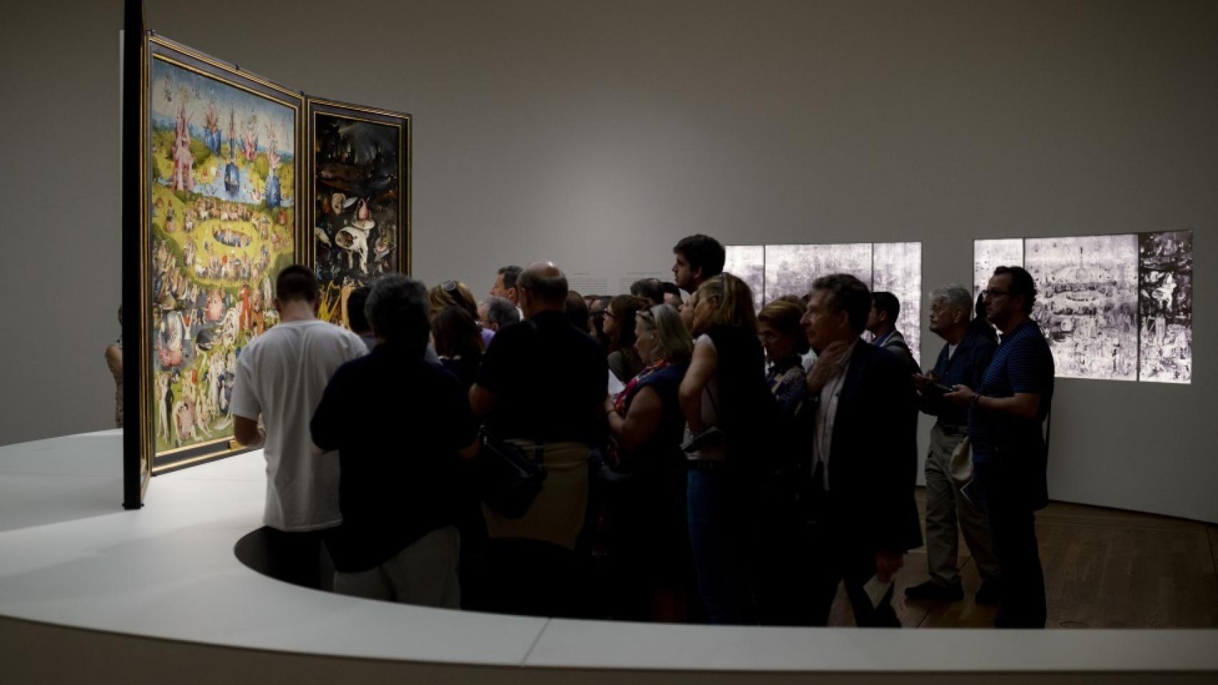 Un momento de la exposición a primera hora de la mañana, con menos afluencia.