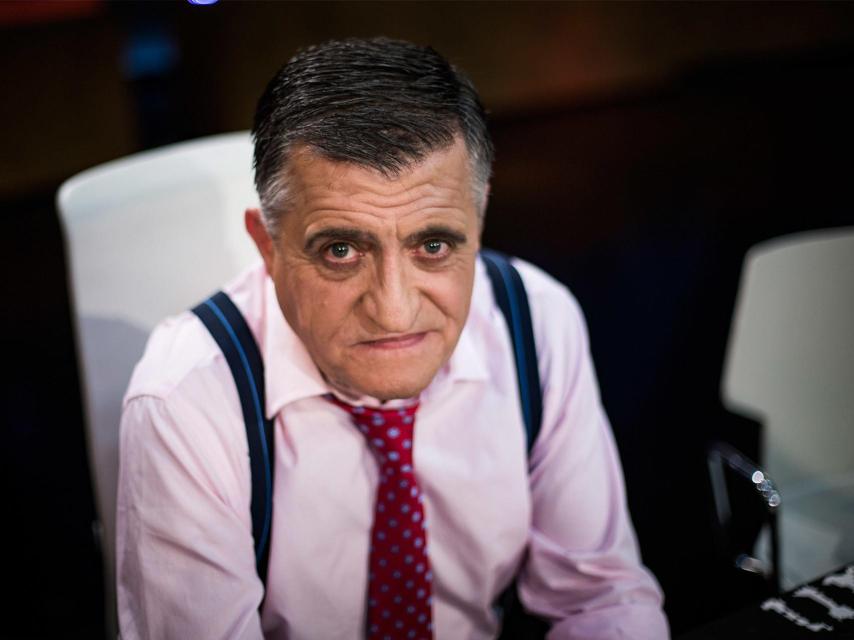 El Gran Wyoming durante la entrevista.