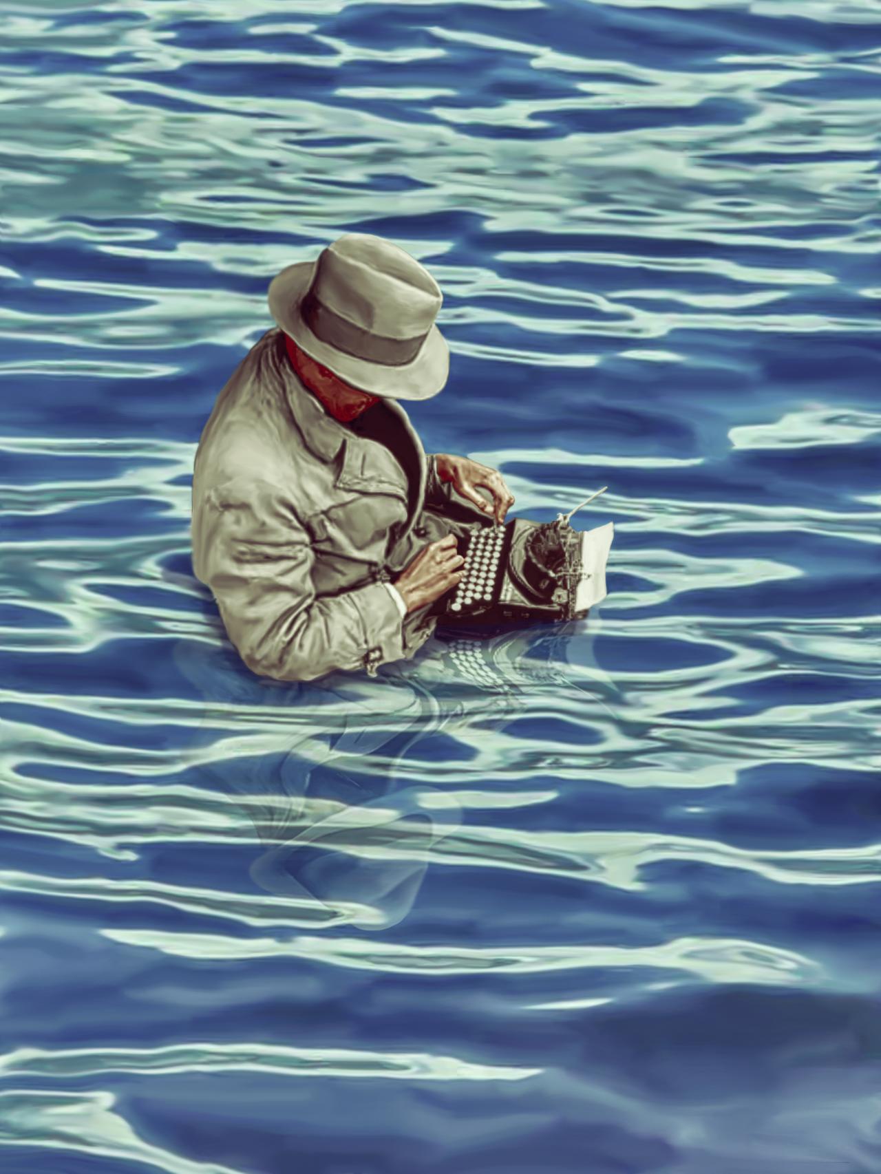 Ilustración: Javier Muñoz.  Homenaje a Zoltán Glass: dibujante, fotógrafo y periodista