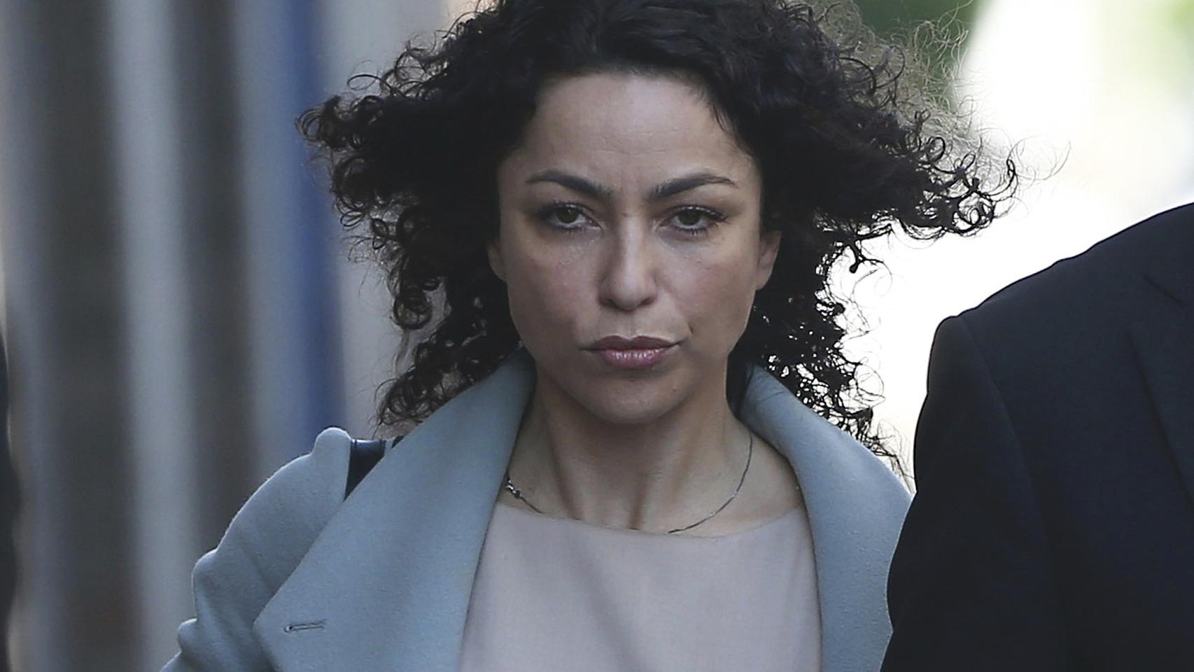 Eva Carneiro en el momento de su llegada al juicio.