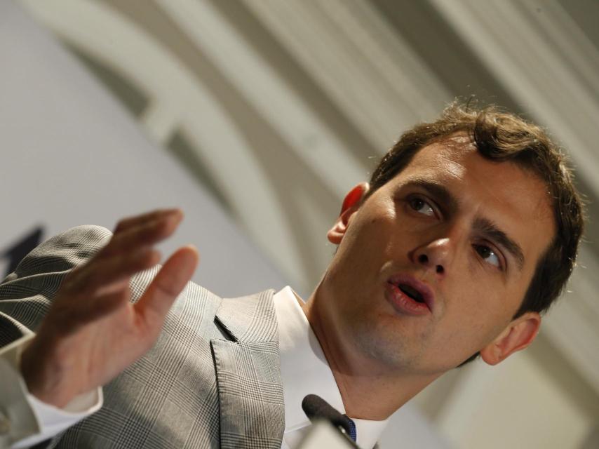 Albert Rivera en una intervención este lunes.