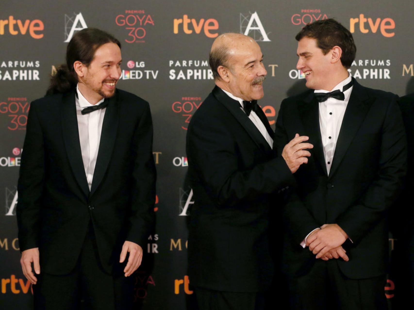 Iglesias, Resinas y Rivera, de gala con el cine.