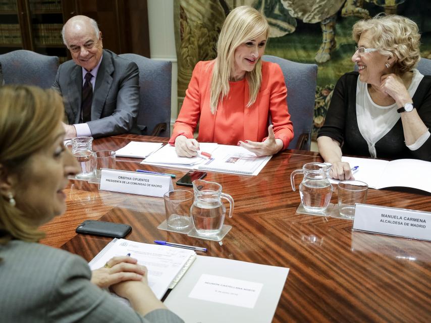 González, Cifuentes y Pastor han participado en la reunión con la alcaldesa