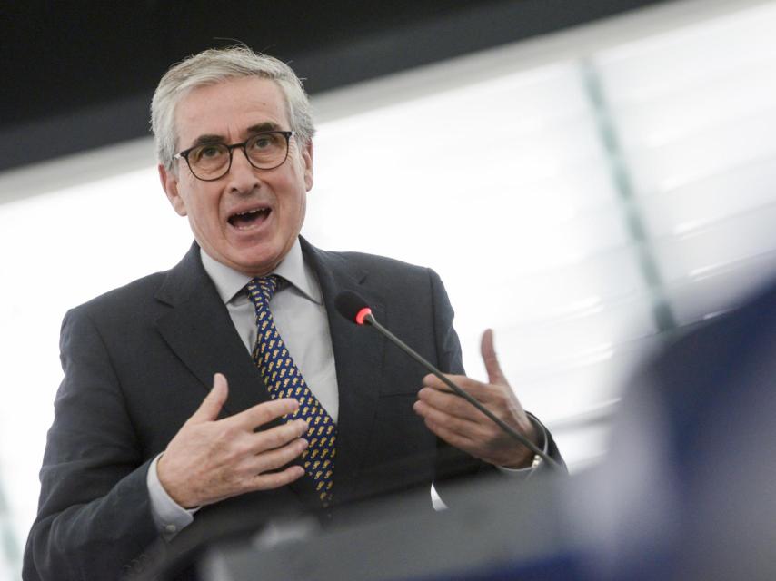 Ramón Jáuregui, en una reciente intervención en el pleno de la Eurocámara