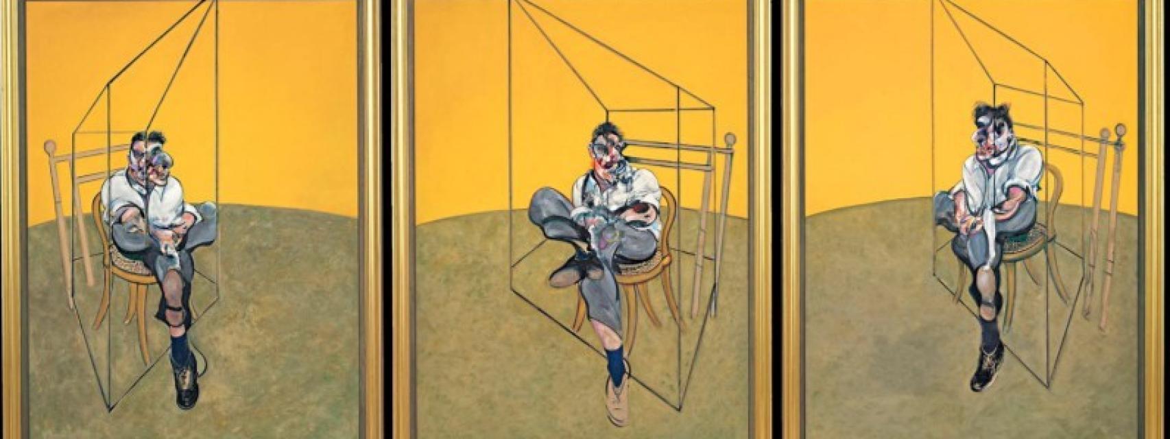Tres estudios de Lucien Freud (1969).