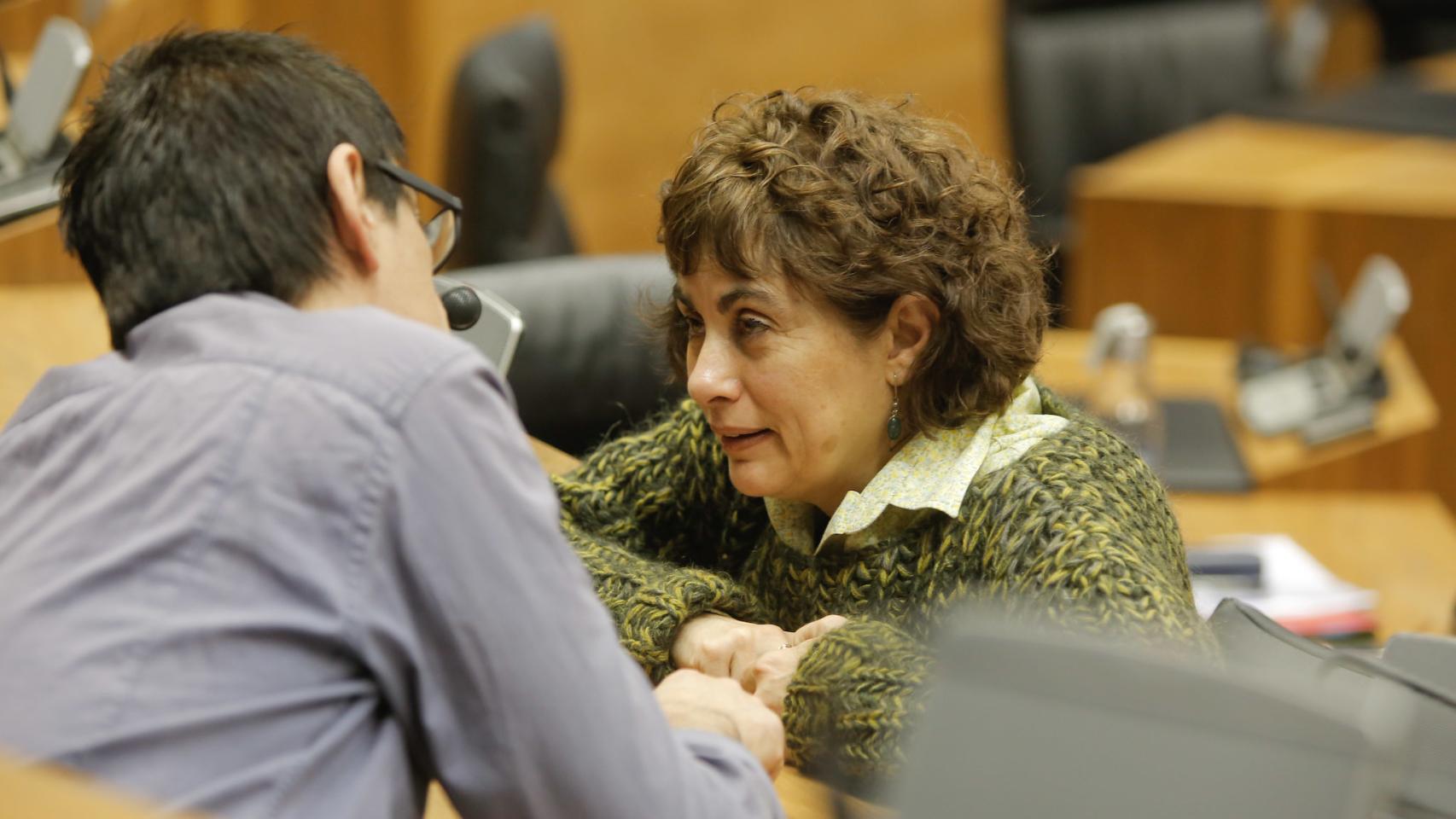 Fátima Andreo, parlamentaria de Podemos en Navarra.