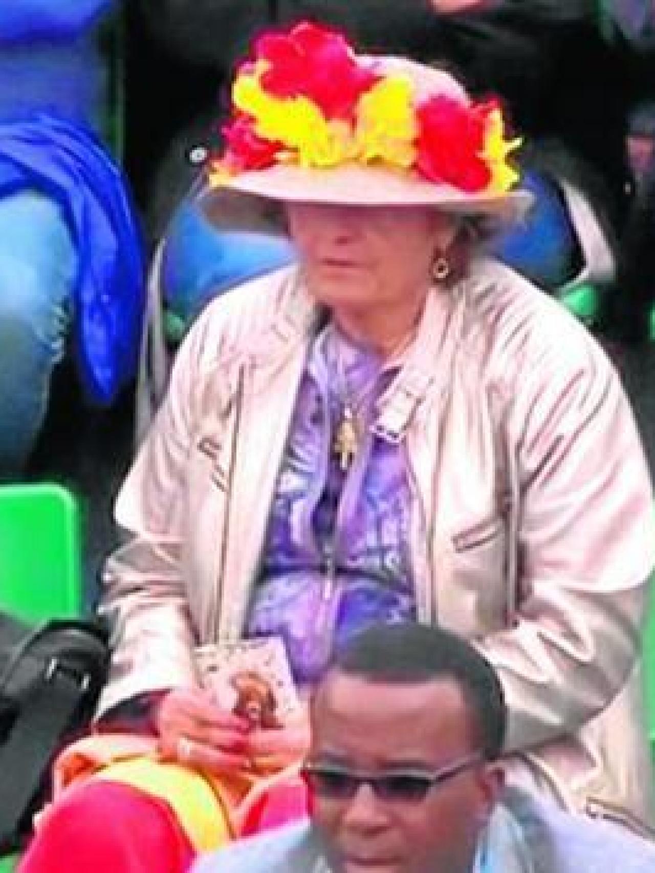 Ana María, durante la final del sábado pasado en la pista central de Roland Garros.