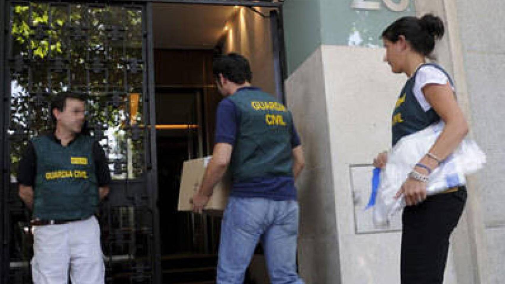 Registro de la Guardia Civil por la Operación de Liechtenstein