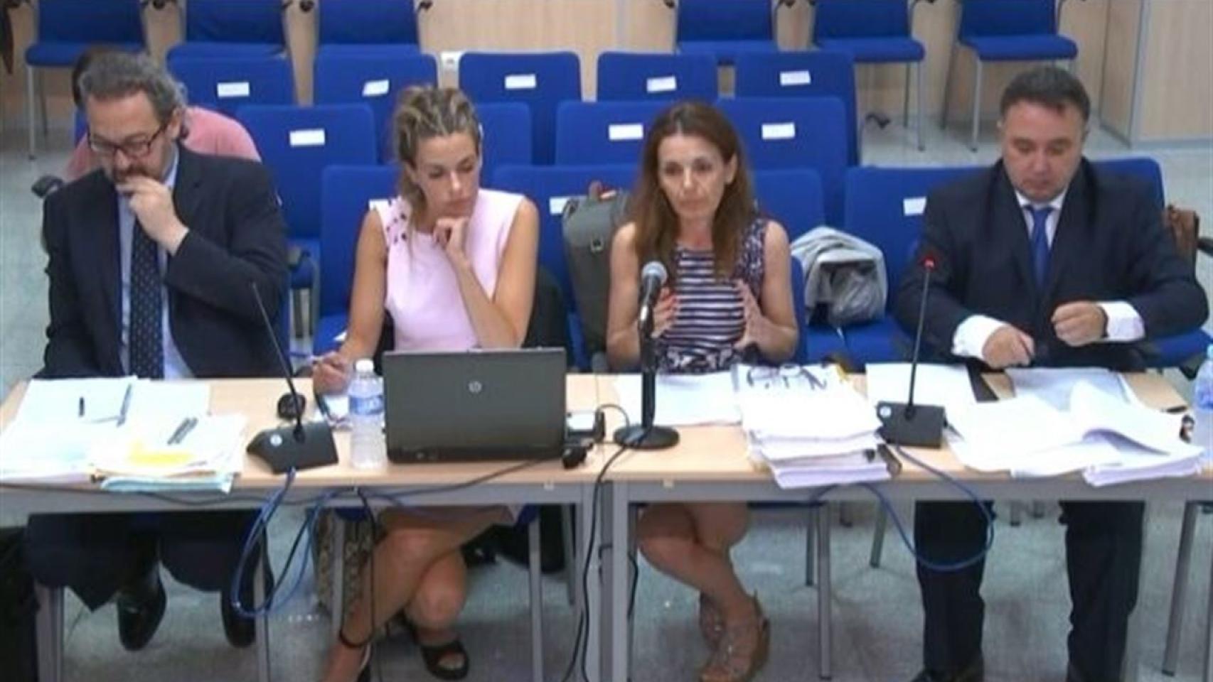 Momento de la sesión del juicio de Nóos.