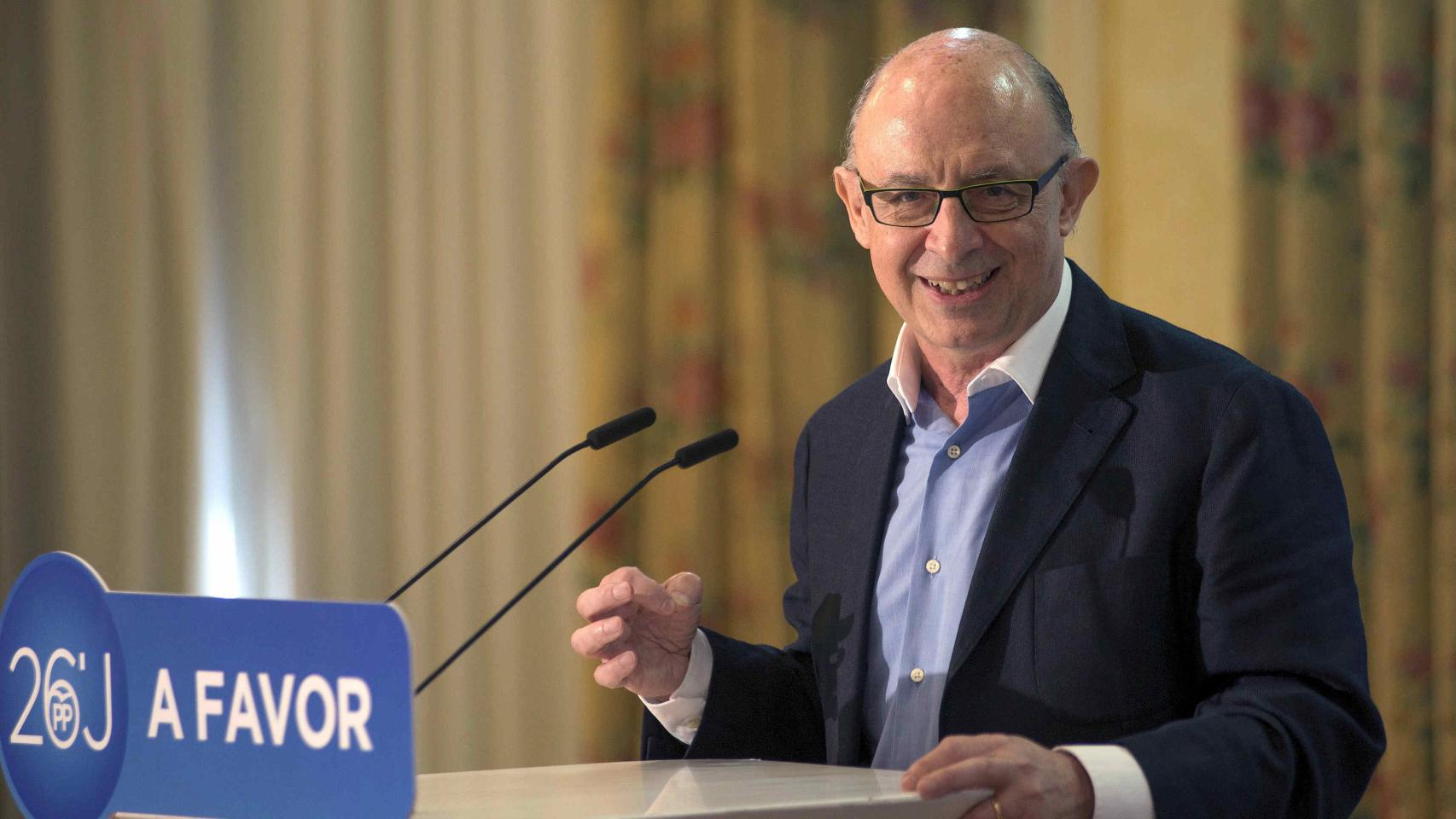 El ministro de Hacienda en funciones, Cristóbal Montoro