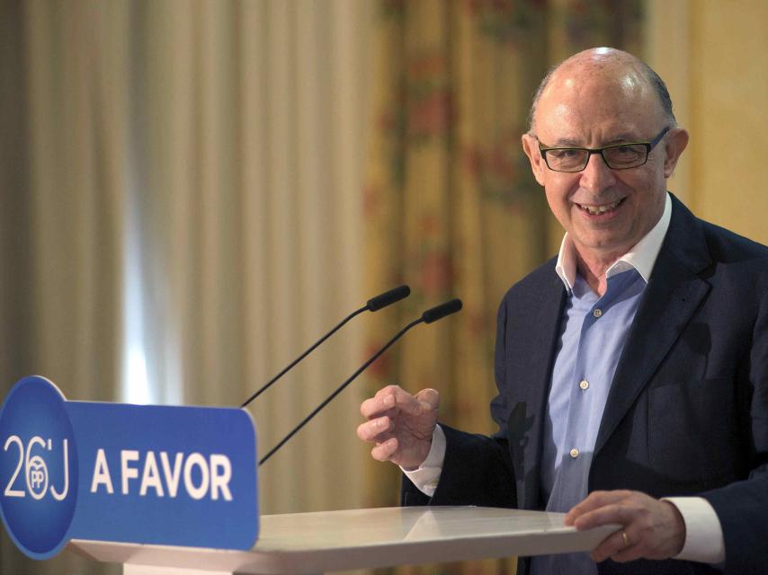 El ministro de Hacienda en funciones, Cristóbal Montoro