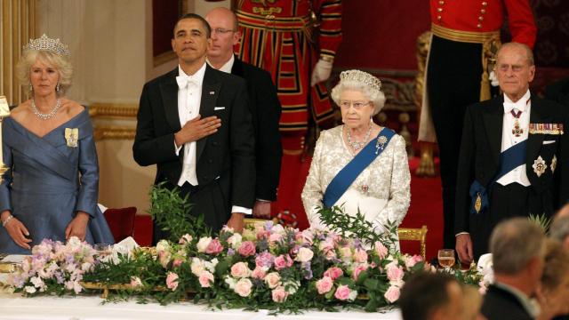 La pareja real con el presidente americano Barack Obama