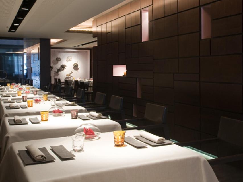 Interior del restaurante de Sergi Arola