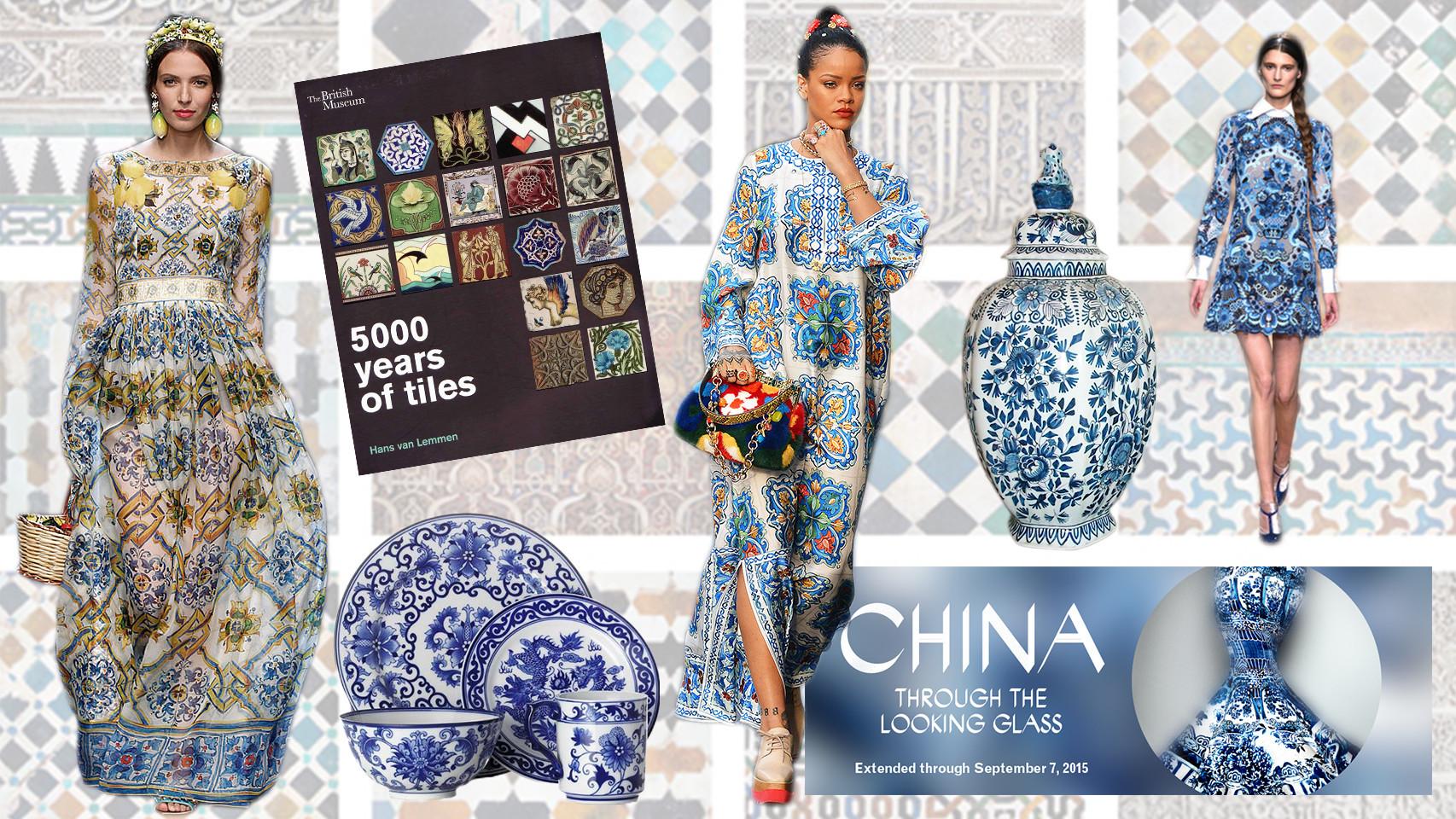 Los azulejos están presentes en la moda y en el arte.