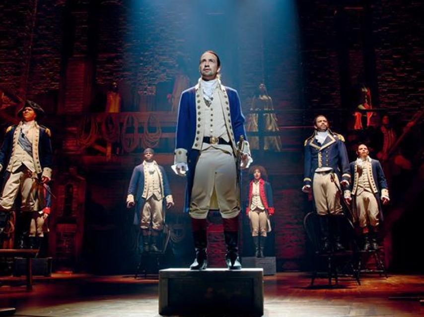 Lin-Manuel Miranda en una imagen oficial de Hamilton.