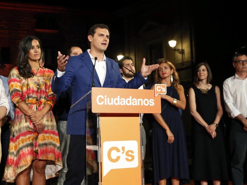 Albert Rivera, en el inicio de la campaña electoral.