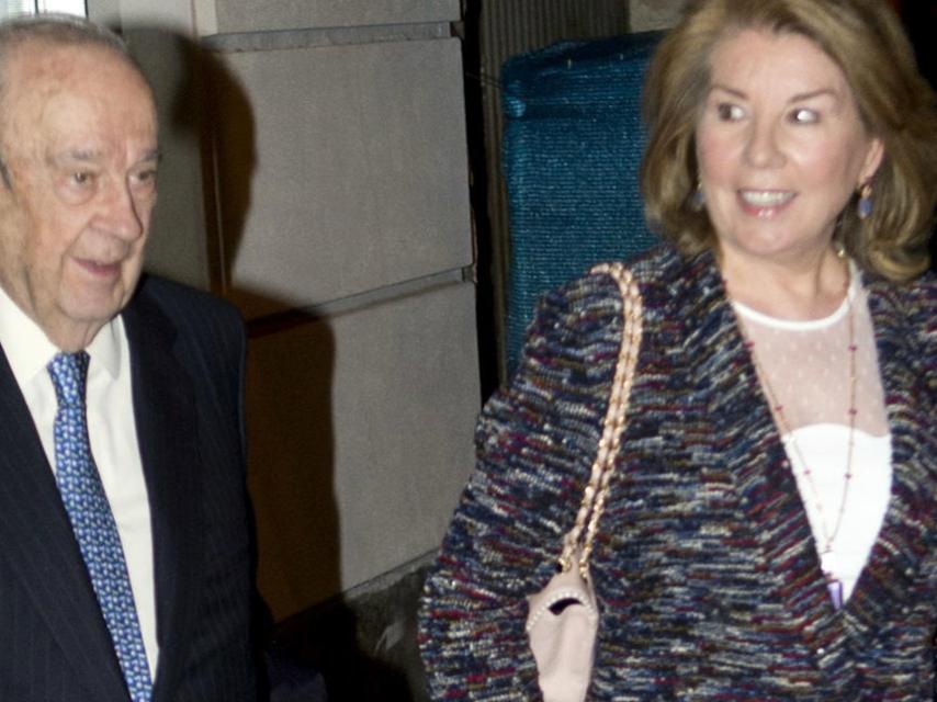 El ex banquero Amusátegui en una fiesta.