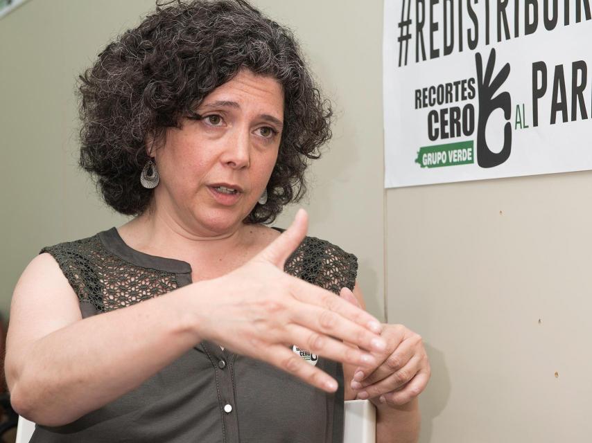 Nuria Suárez es la número uno de Recortes Cero en Madrid.