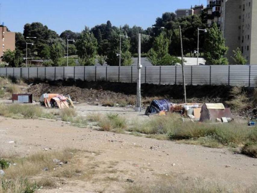 Las antiguas chabolas de la Estación de Delicias.