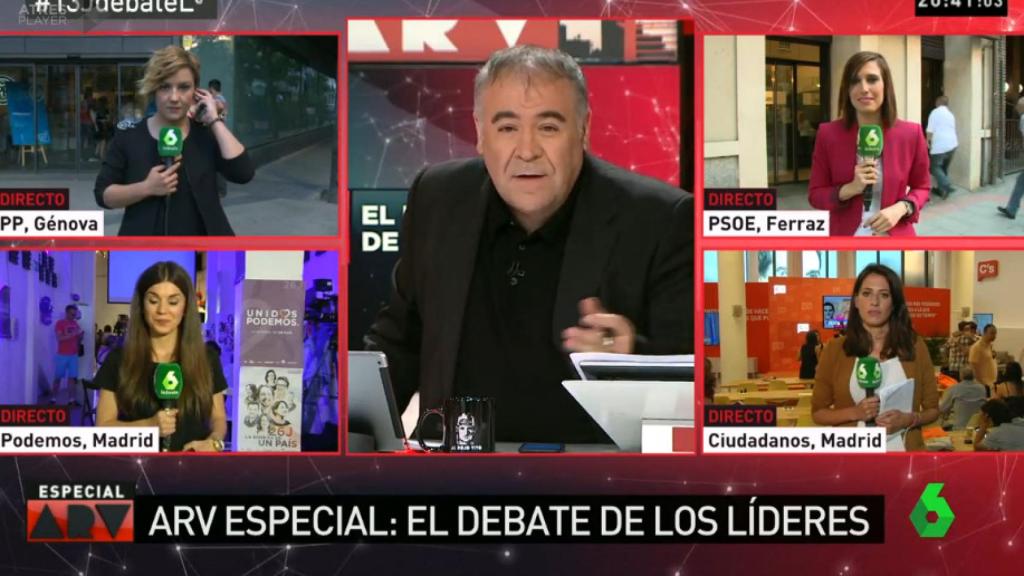 CRÍTICA: laSexta le gana el pulso a TVE en su especial previo al debate