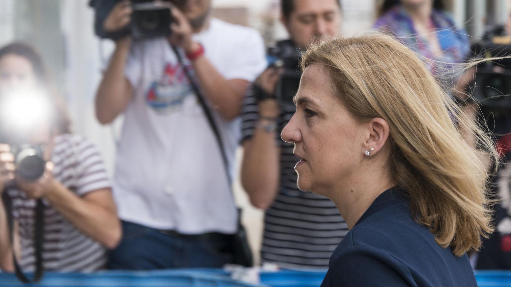 La infanta Cristina a su llegada este martes al juicio de Nóos