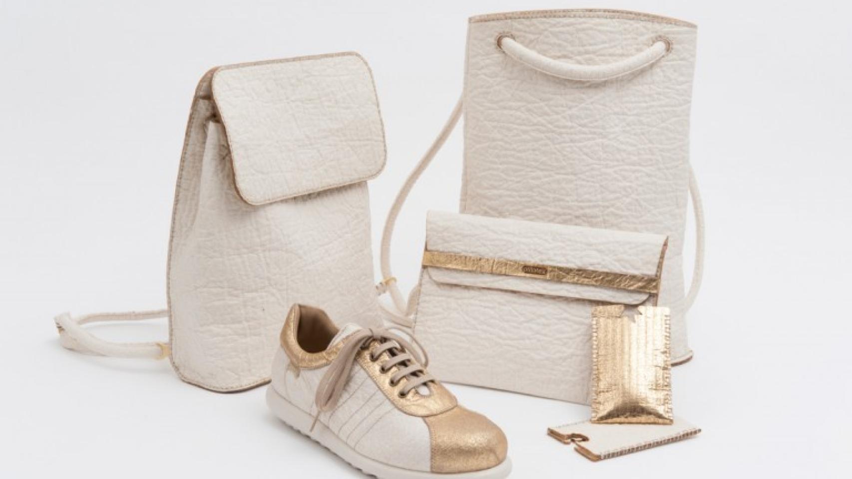 Productos elaborados con Piñatex.