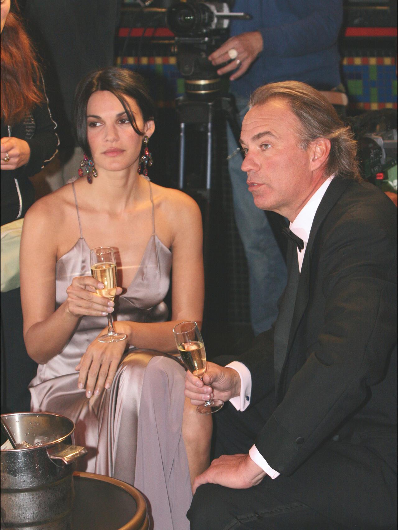 La pareja en el rodaje de un videoclip