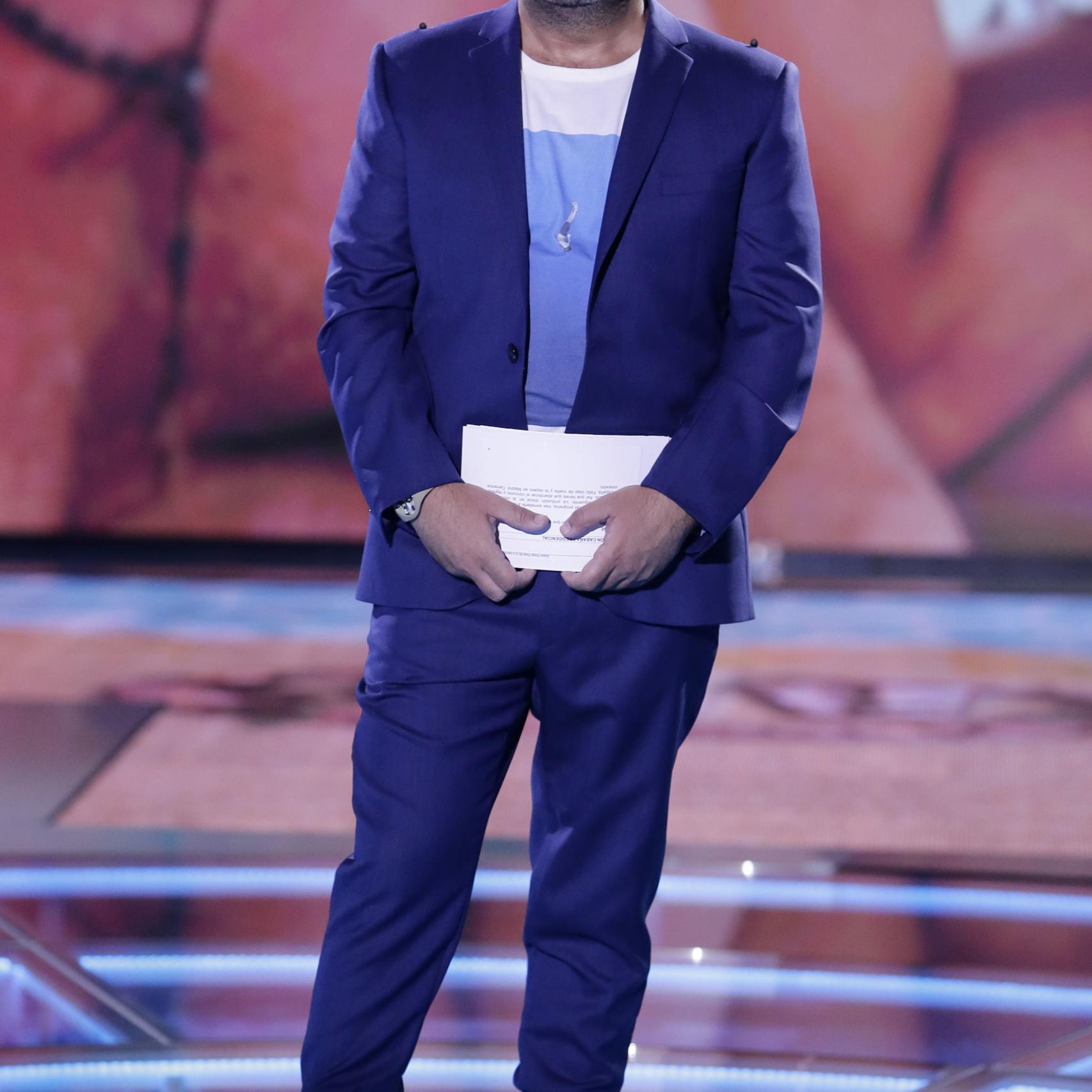 El presentador Jorge Javier Vázquez en el plató de 'Supervivientes'