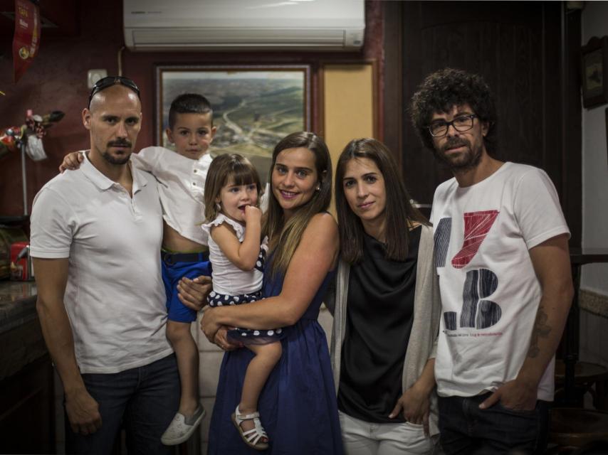 La familia de Pablo, en Arroyomolinos.