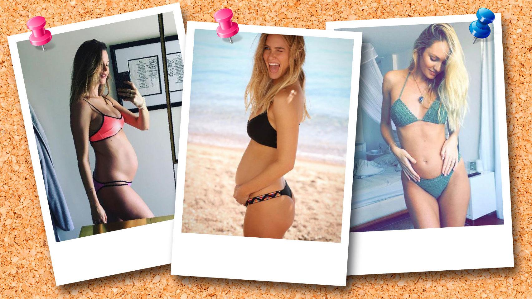 Top models luciendo sus embarazos en las redes