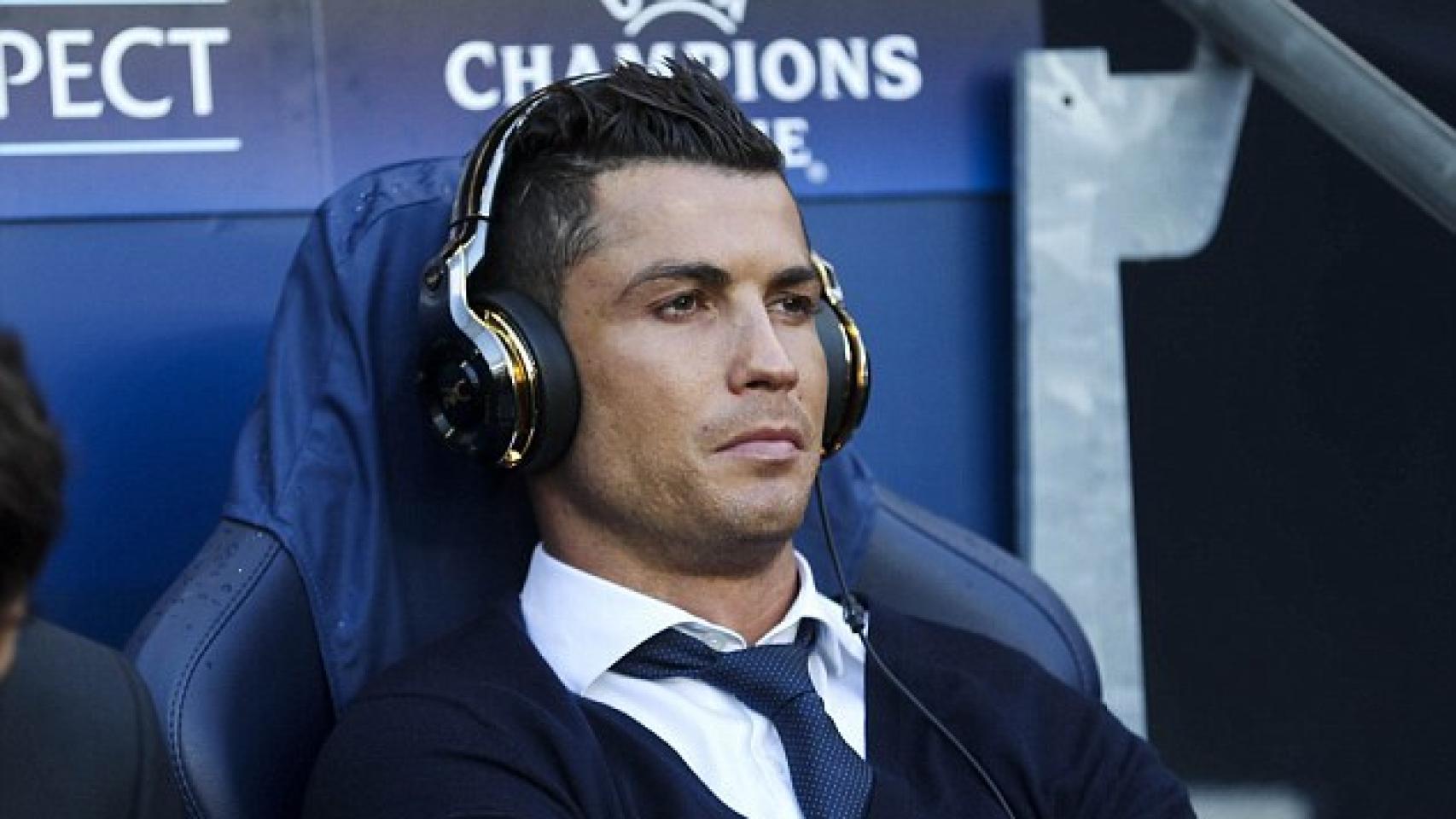 El futbolista, momentos antes de un partido de Champions.