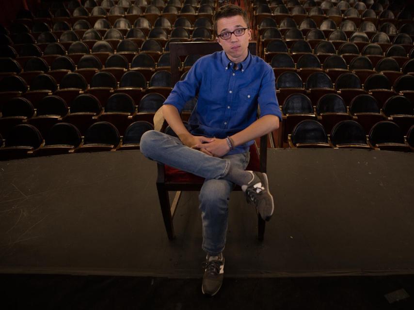 Íñigo Errejón, en el Teatro Lara de Madrid este viernes.