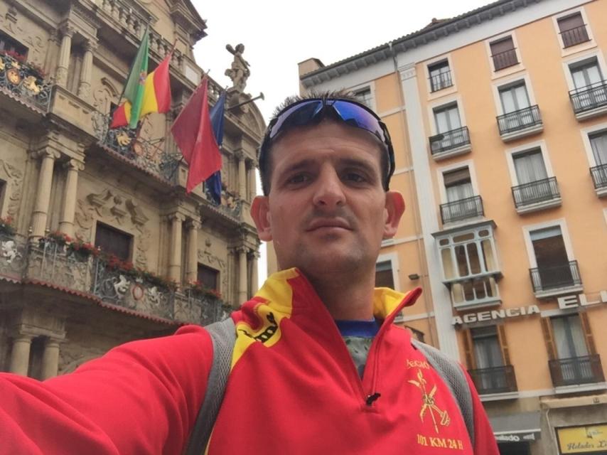 Rodríguez Ciendones, en la Plaza Consistorial de Pamplona.