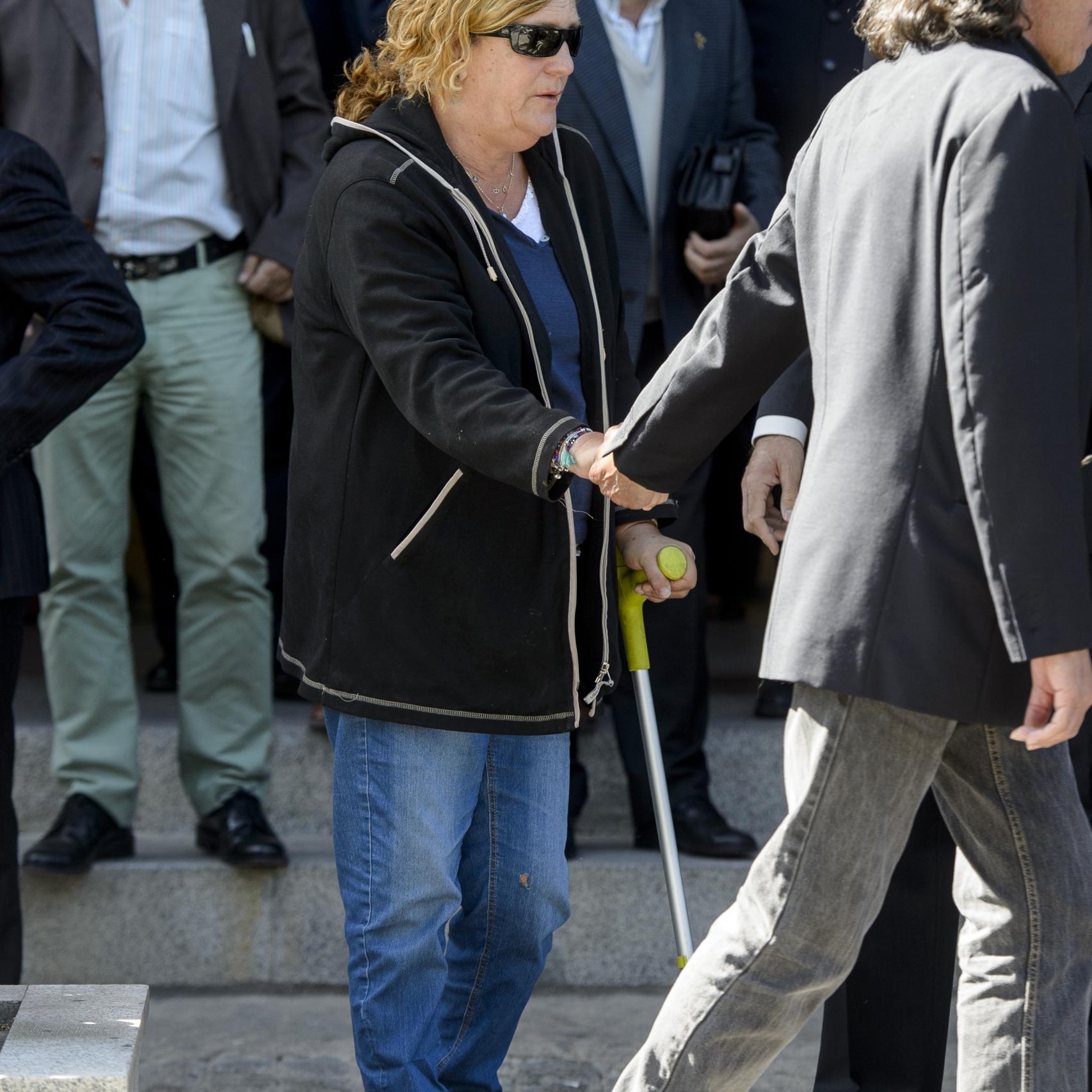 Blanca de Borbón muy afectada por la muerte de su padre