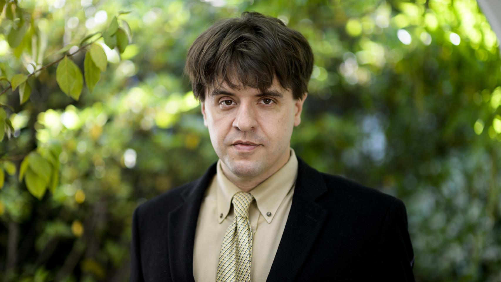 Otro momento de la entrevista en Madrid.